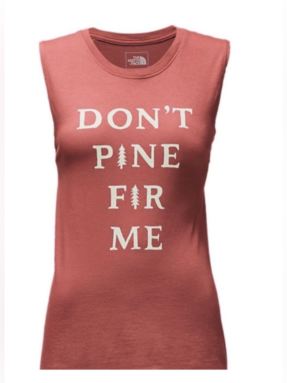 The North Face Graphic Tank Top "Don't Pine Fir Me” Size Medium